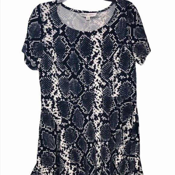 Capsule fit & flare dress size 10 snakeskin print - Picture 9 of 11